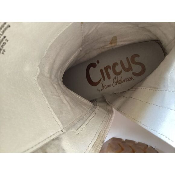 Circus By Sam Edelman Womens Sanders 2 Lace Up Boots Sz 8.5 Ivory - Picture 12 of 12